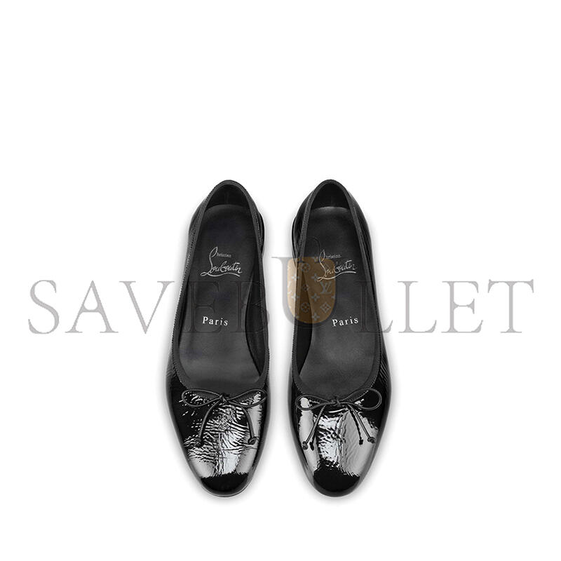 CHRISTIAN LOUBOUTIN SWEETIE JANE FLATS IN PATENT LEATHER 